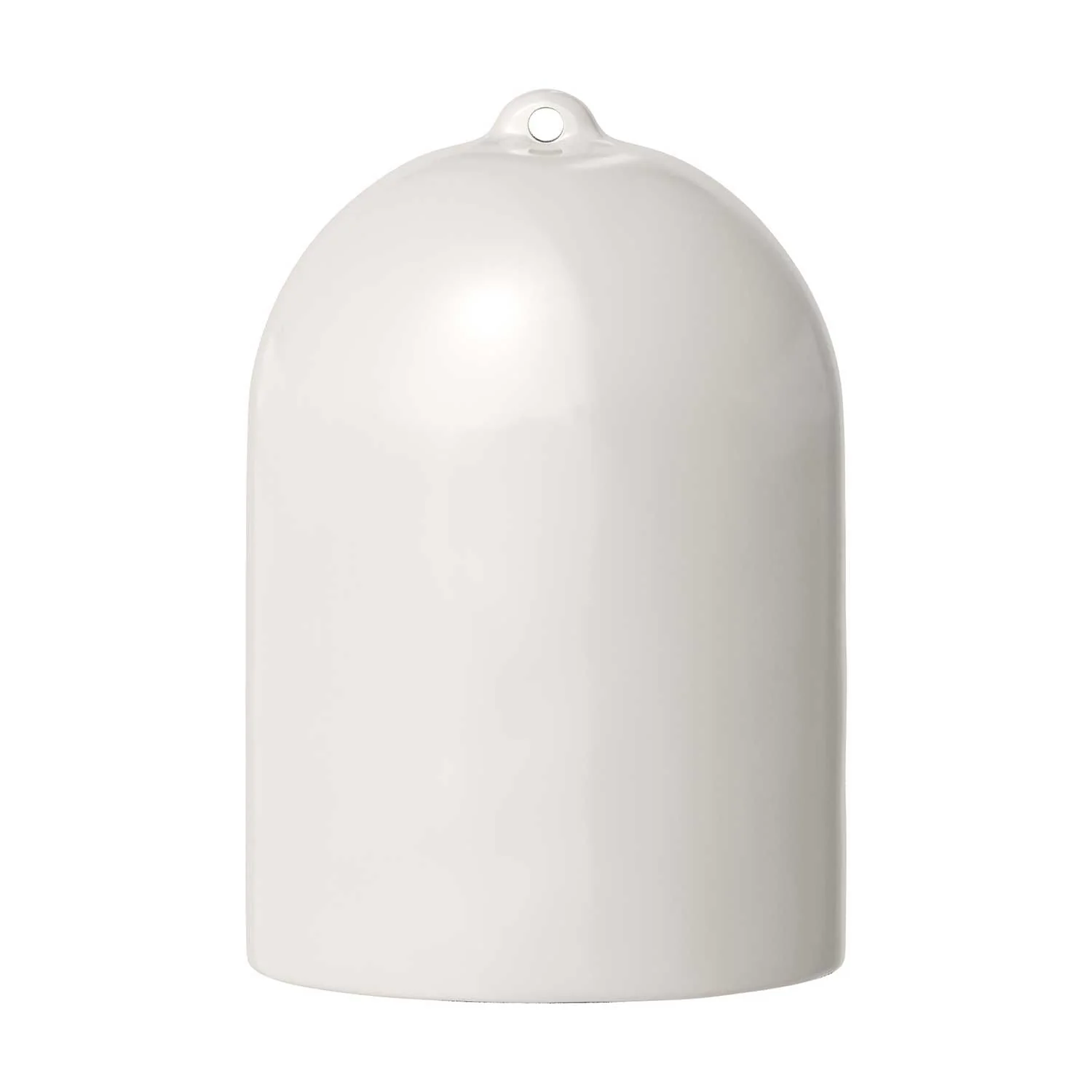 Campana Mini, XS ceramic lampshade for suspension - Made in Italy - Glossy white - Image 4