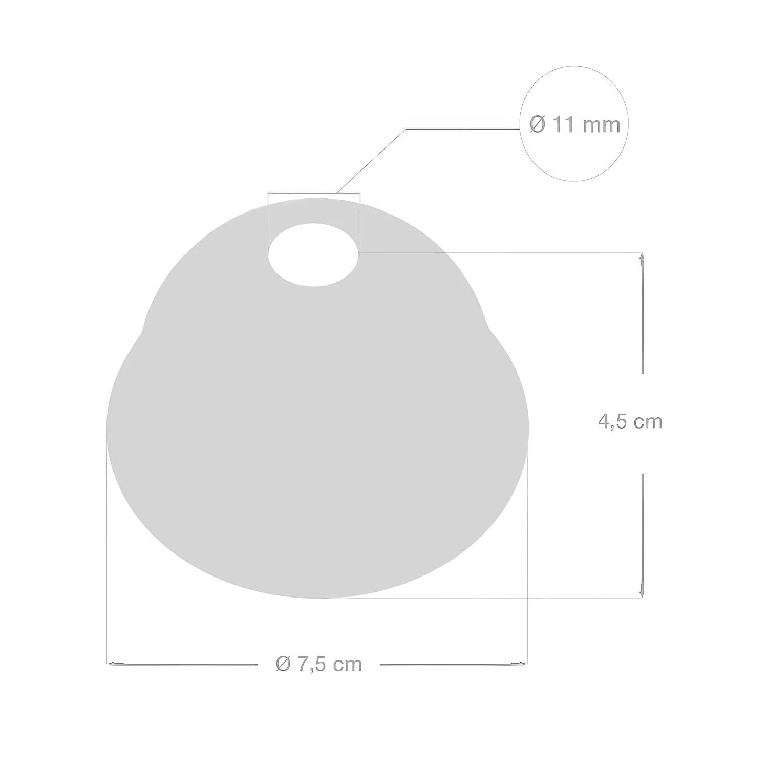 Mini ceramic ceiling rose kit - White - Image 3
