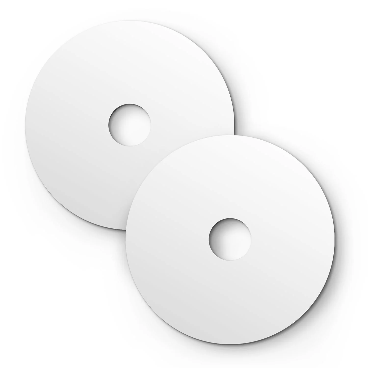 Mini Ellepì 'Solid Color' matte white plate for lamps, 24 cm diameter - Made in Italy