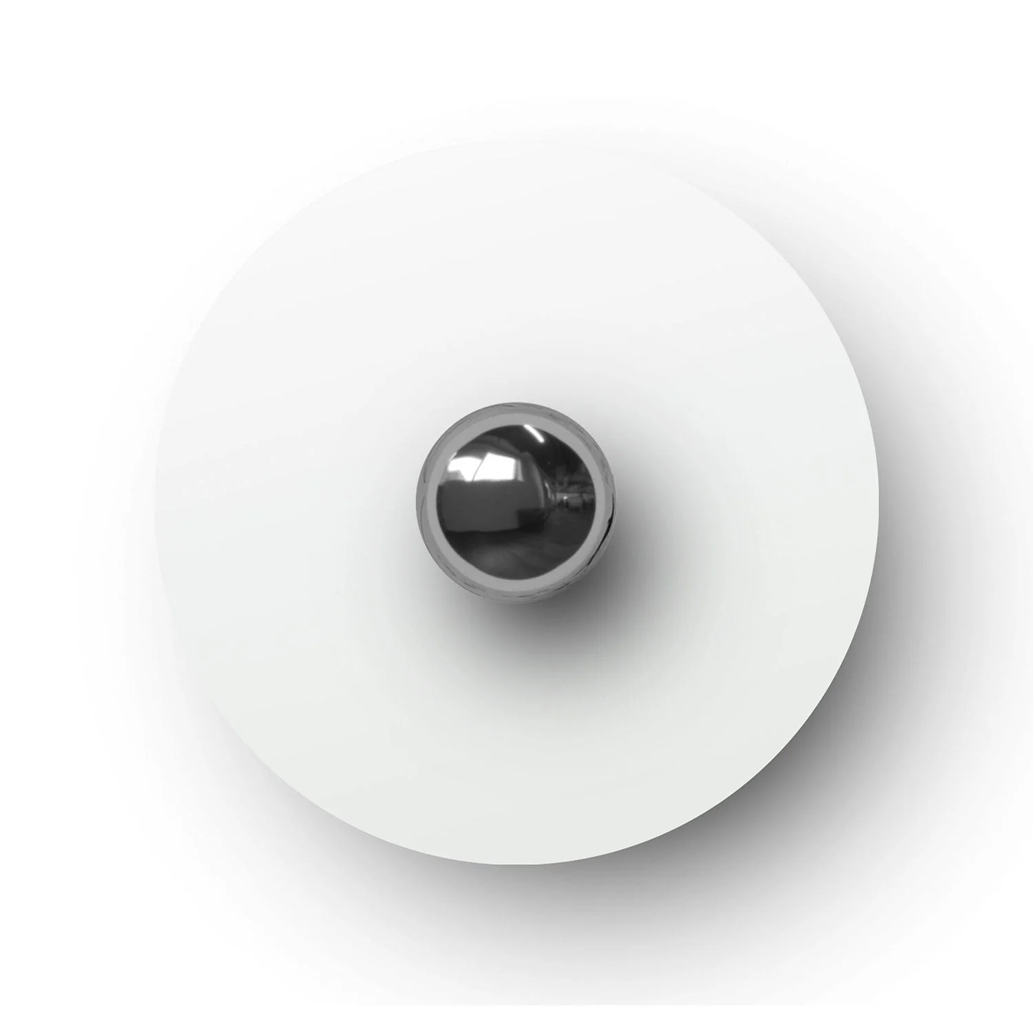 Mini Ellepì 'Solid Color' matte white plate for lamps, 24 cm diameter - Made in Italy - Image 3
