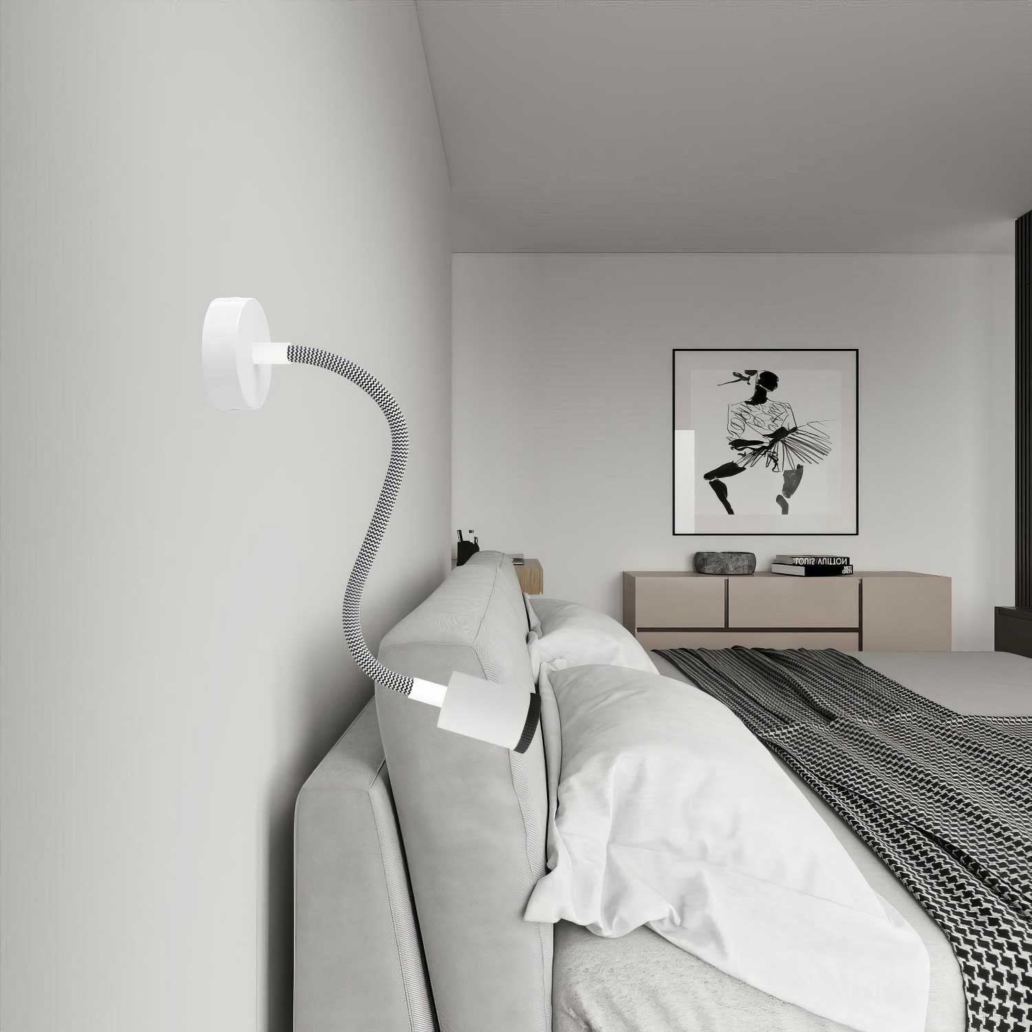 Mini Spotlight SPOTLIGHT GU1d0 Flex 30 for wall and ceiling - Matt white - Image 2