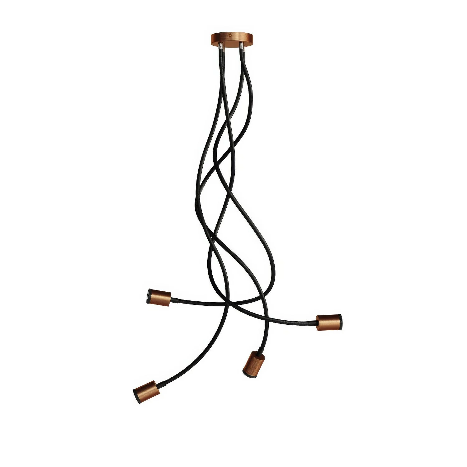 Mini Spotlight SPOTLIGHT GU1d0 Flex 90 ceiling light - Satin copper