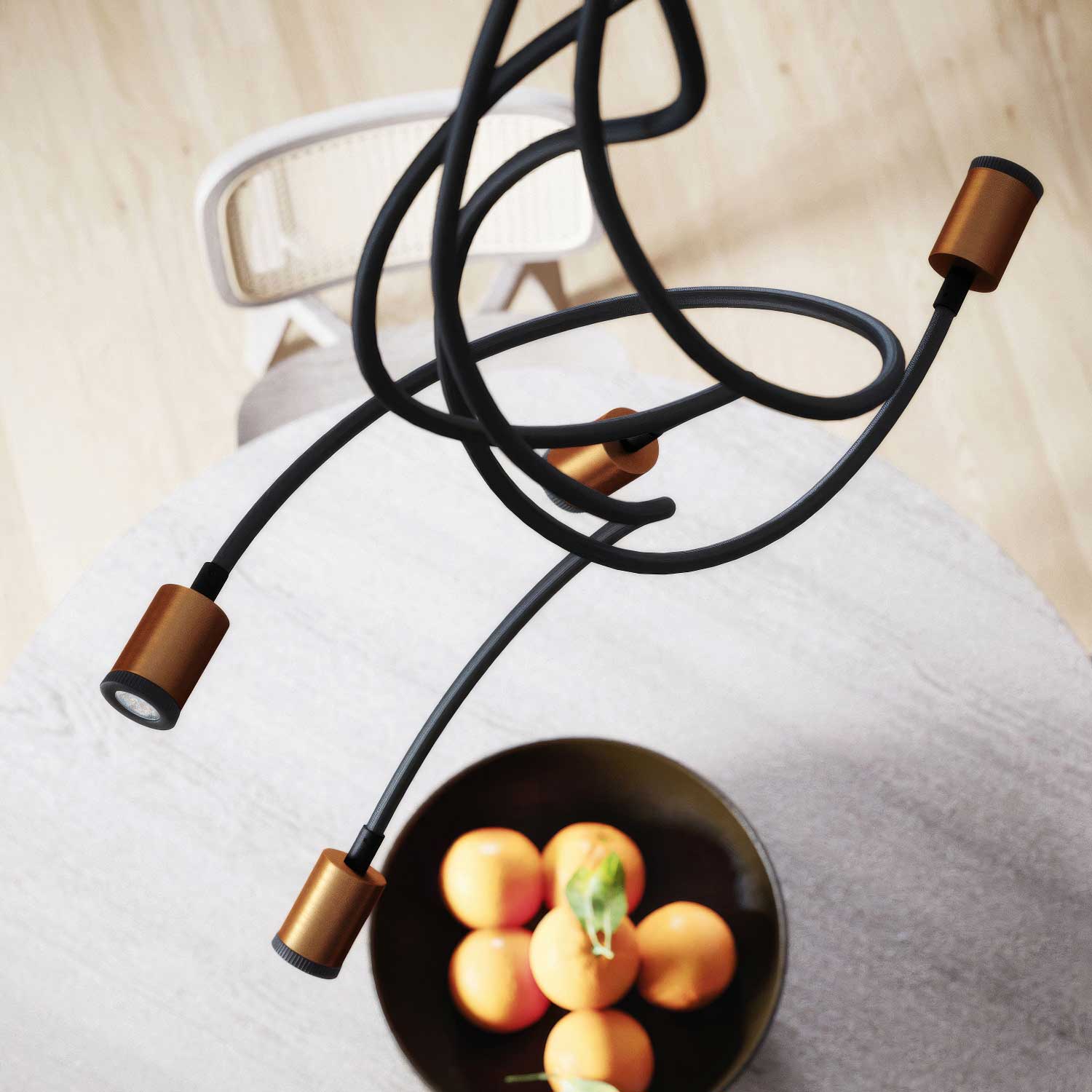 Mini Spotlight SPOTLIGHT GU1d0 Flex 90 ceiling light - Satin copper - Image 3