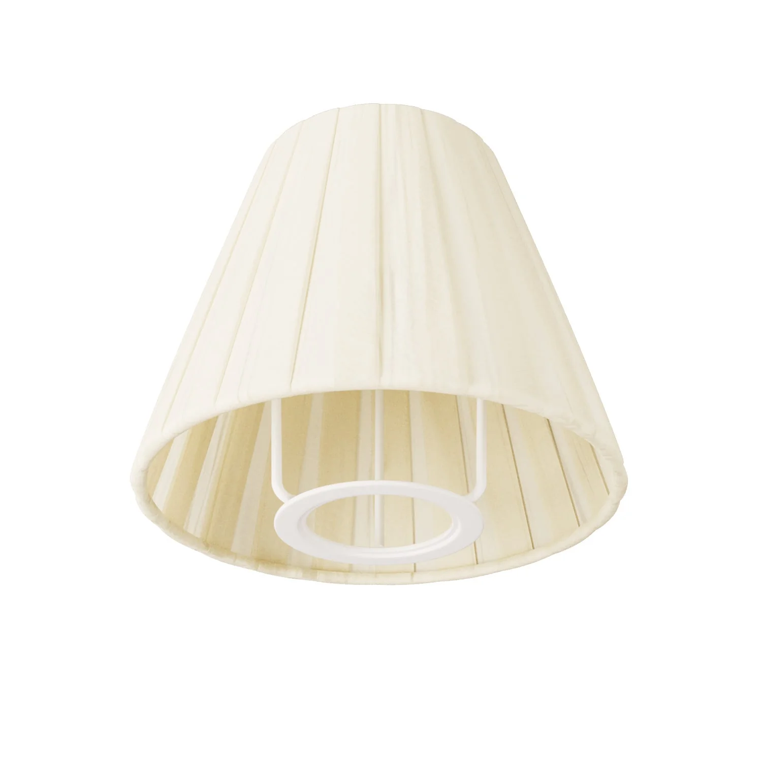 Mini Impero lampshade with E27 fitting for table lamp or wall light - Pleated cream