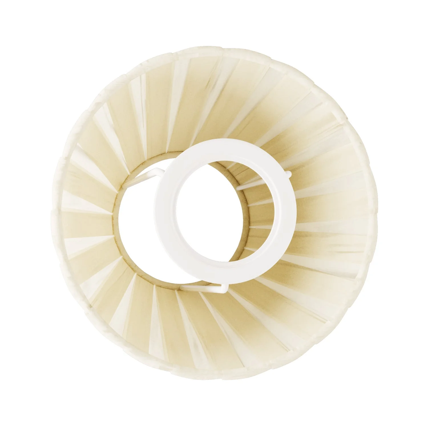 Mini Impero lampshade with E27 fitting for table lamp or wall light - Pleated cream - Image 2
