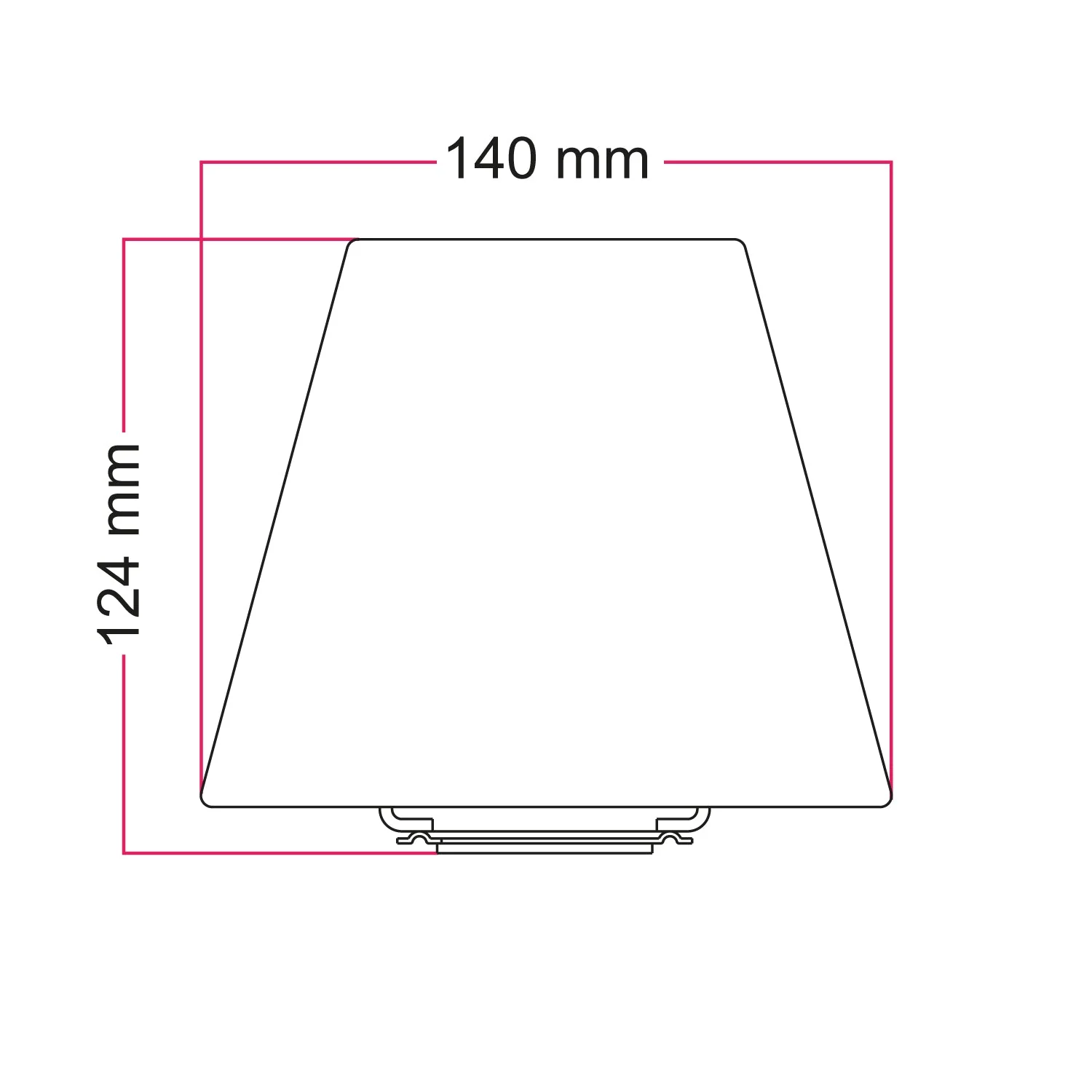 Mini Impero lampshade with E27 fitting for table lamp or wall light - Pleated cream - Image 4