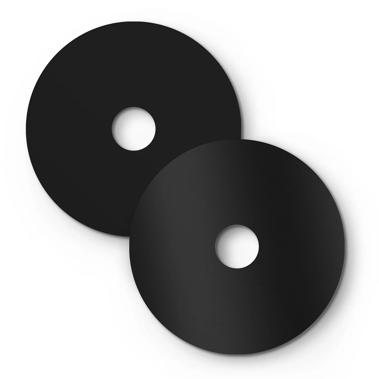 Mini Ellepì 'Solid Colour' Black plate for lamps, diameter 24 cm - Made in Italy