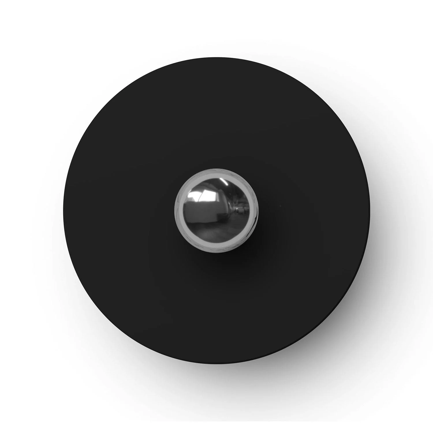 Mini Ellepì 'Solid Colour' Black plate for lamps, diameter 24 cm - Made in Italy - Image 3