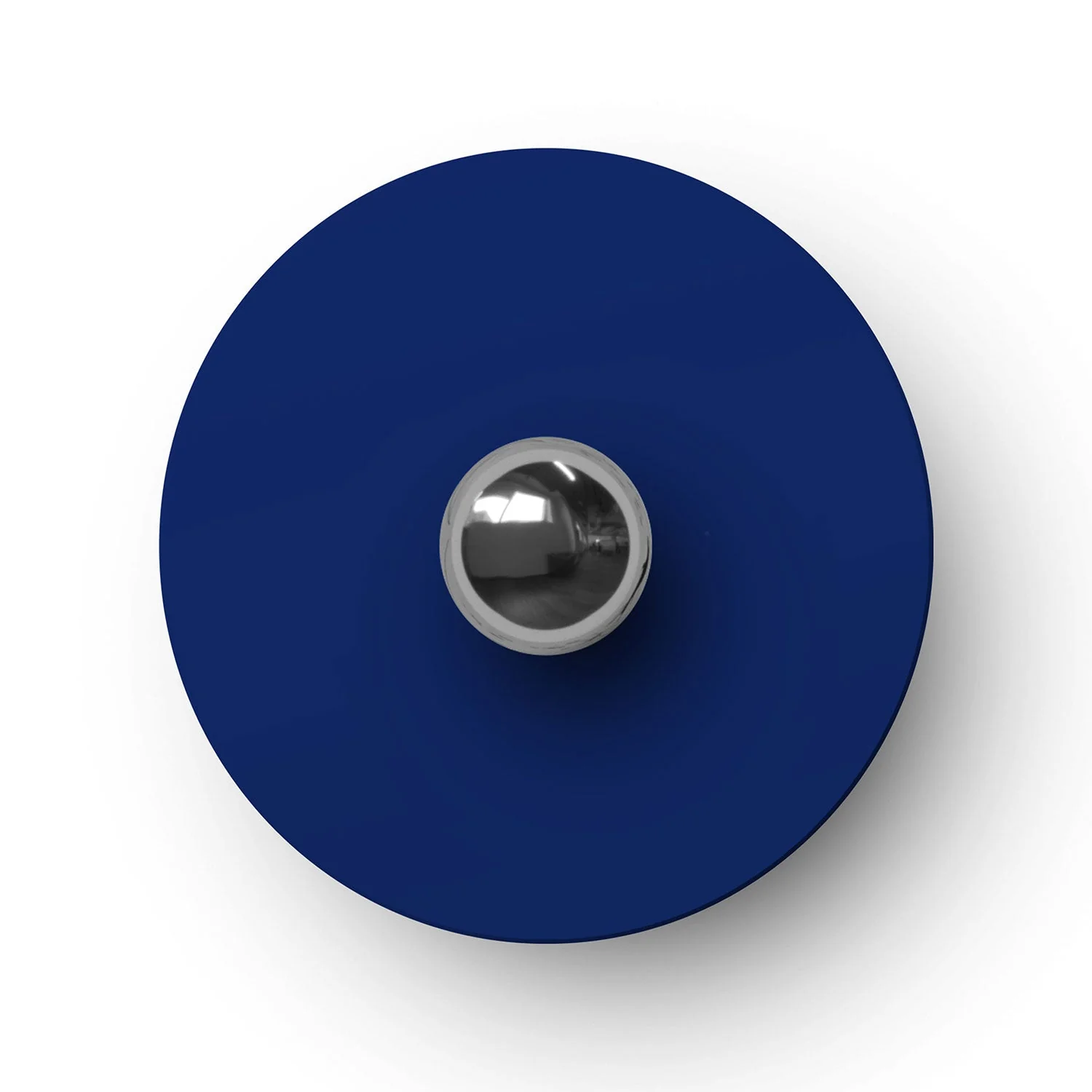 Mini Ellepì 'Solid Color' blue plate for lamps, diameter 24 cm - Made in Italy - Image 3