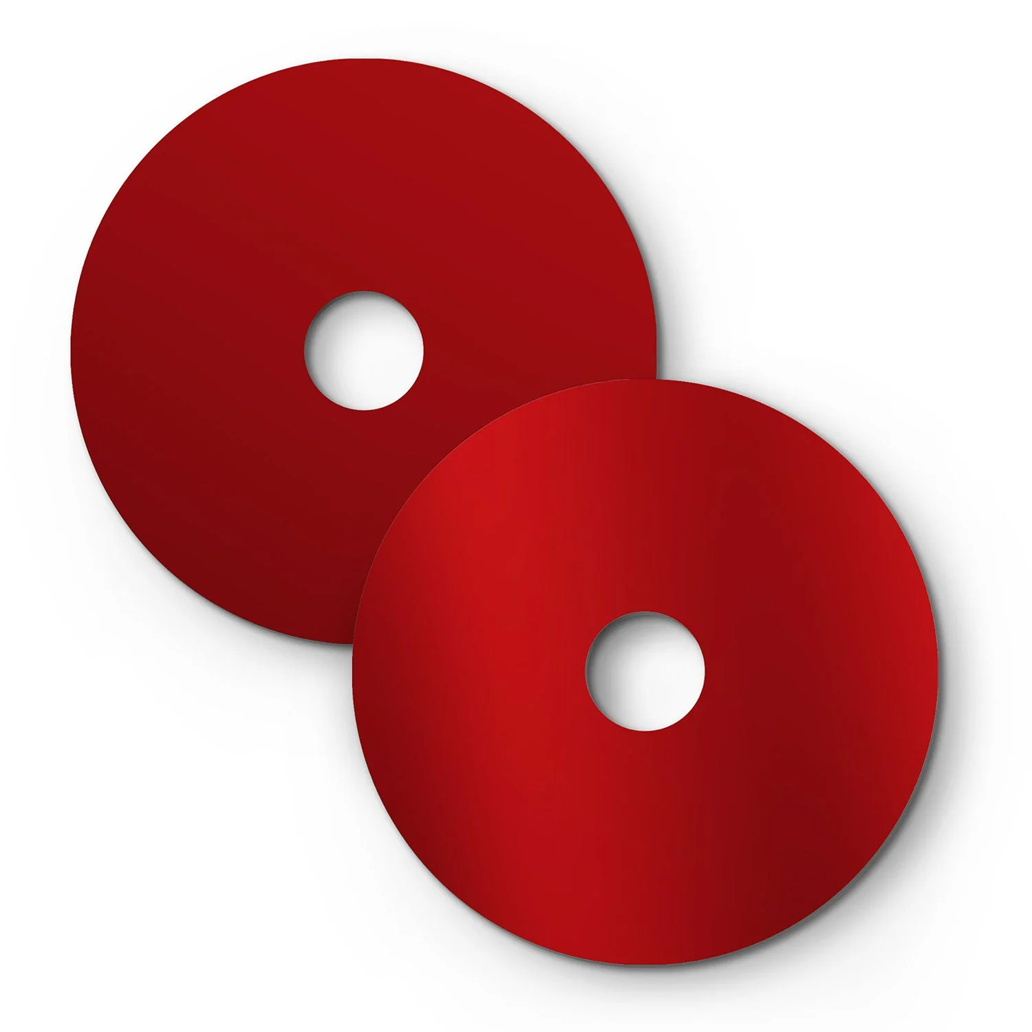 Mini Ellepì 'Solid Color' plate Red for lamps, 24 cm diameter - Made in Italy
