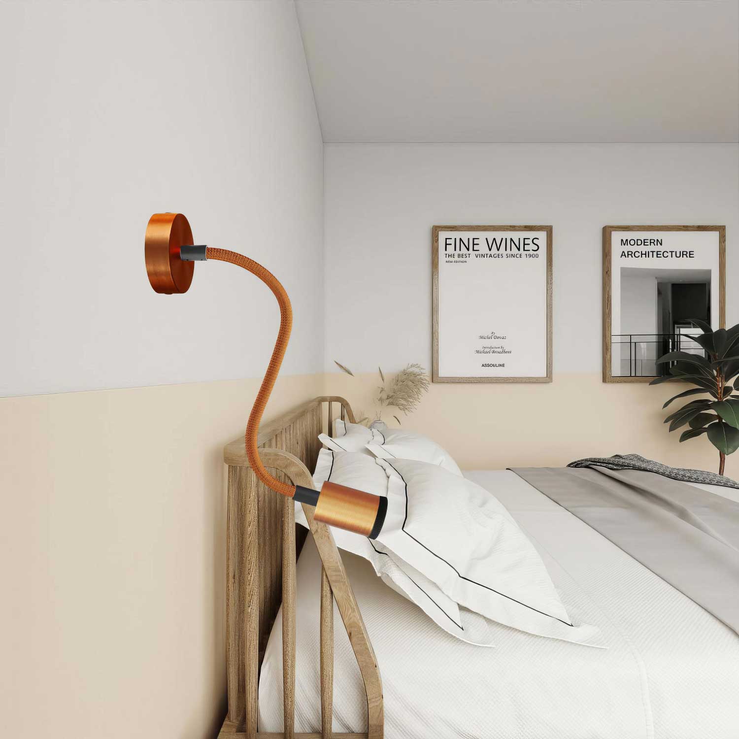 Mini spotlight SPOTLIGHT GU1d0 Flex 30 for wall and ceiling - Satin copper - Image 2