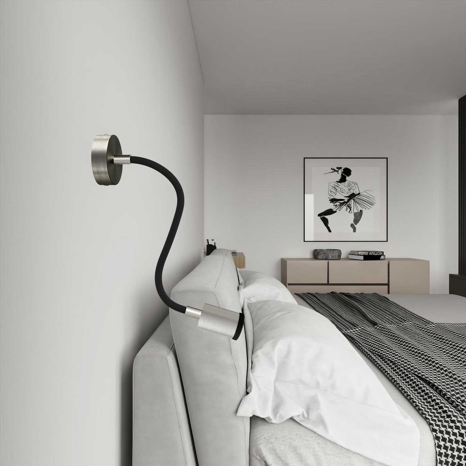 Mini lamp Spotlight SPOTLIGHT GU1d0 Flex 30 for wall and ceiling - Satin titanium - Image 2