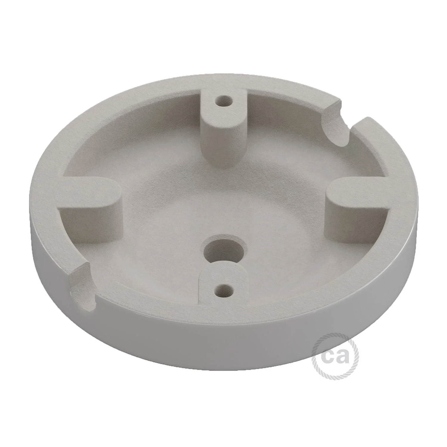Minimal porcelain ceiling rose kit - White - Image 4