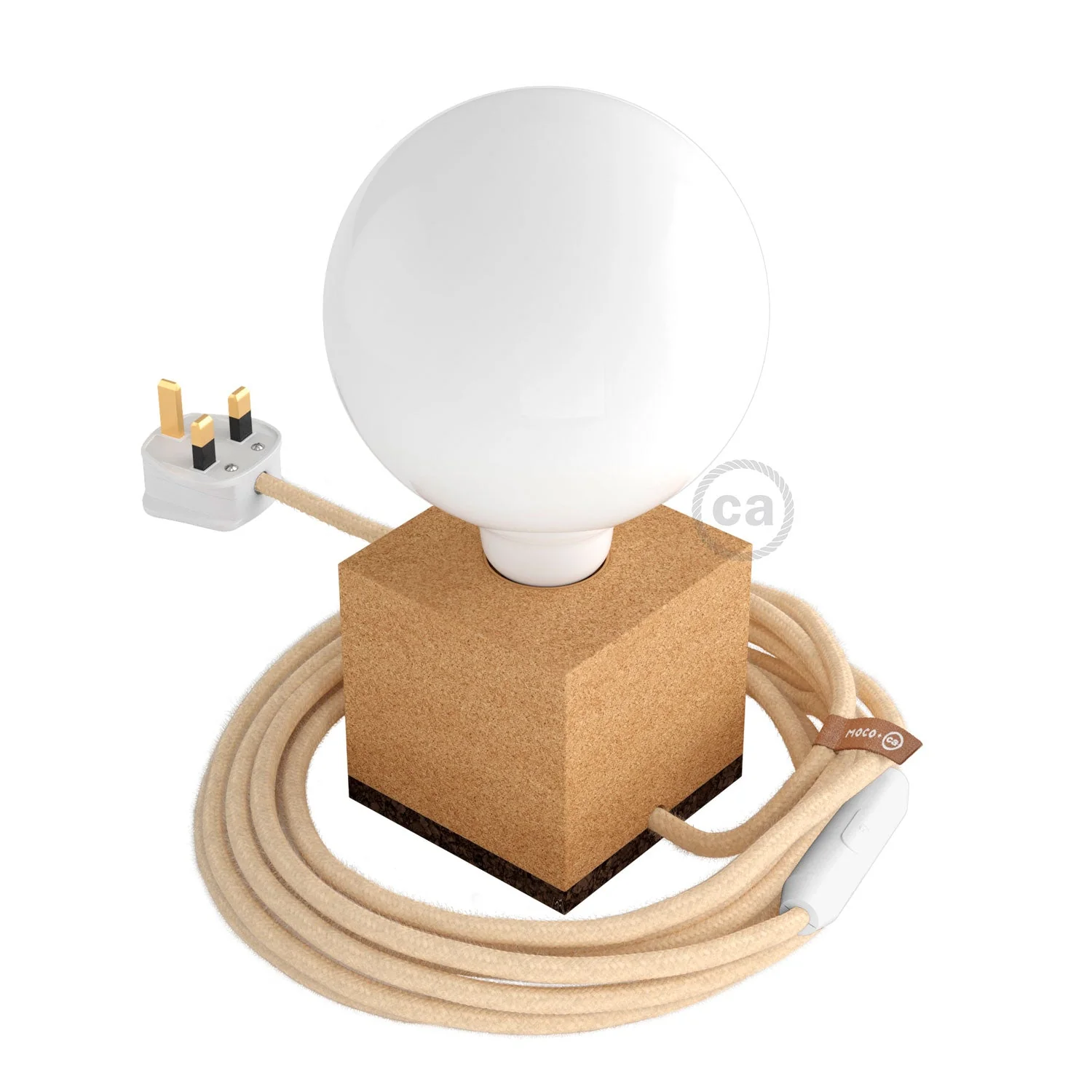 MoCo Posaluce Cubetto in natural cork and UK plug - Natural cork