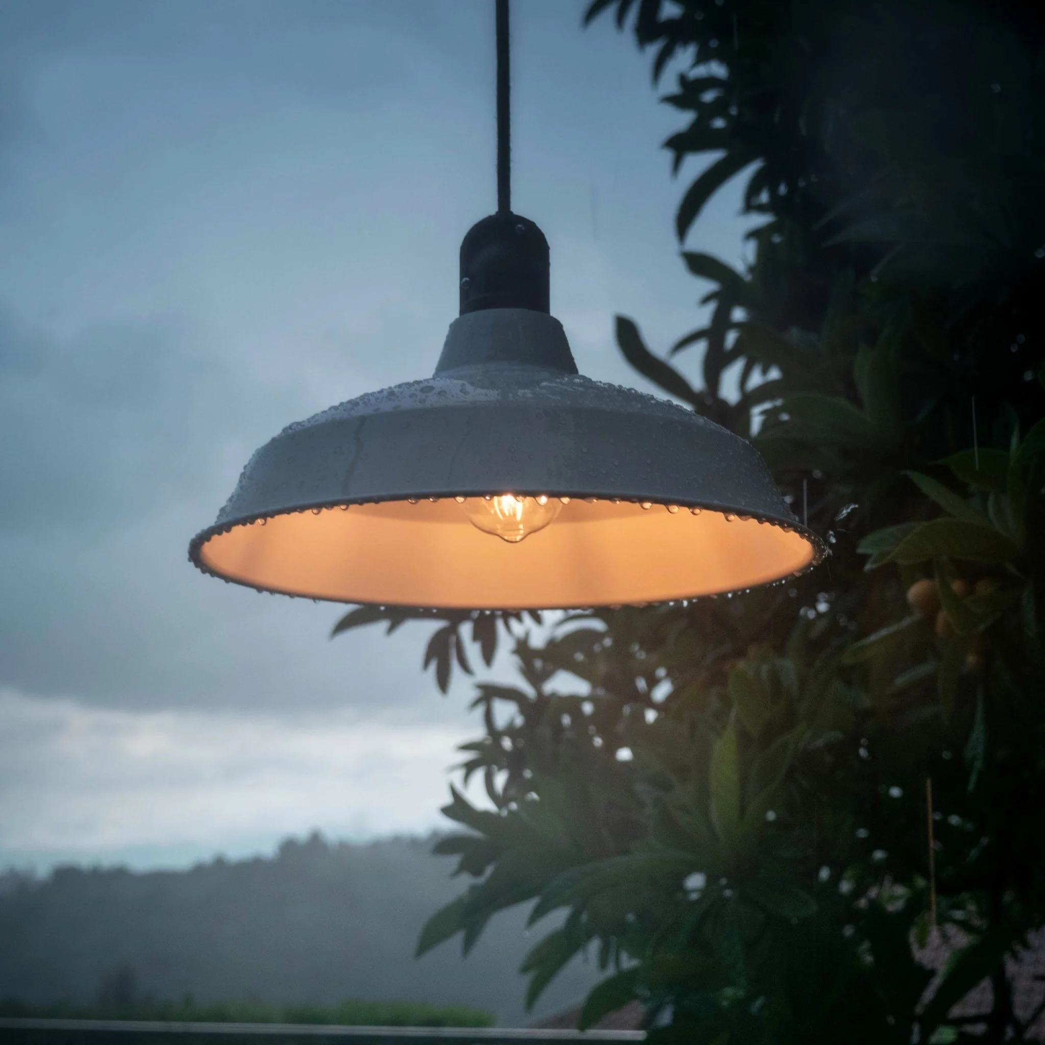 Modulair ELEGANT Outdoor lamp with lampshade, 5 m cable, silicone ceiling rose and IP65 waterproof lamp holder - White - Image 4
