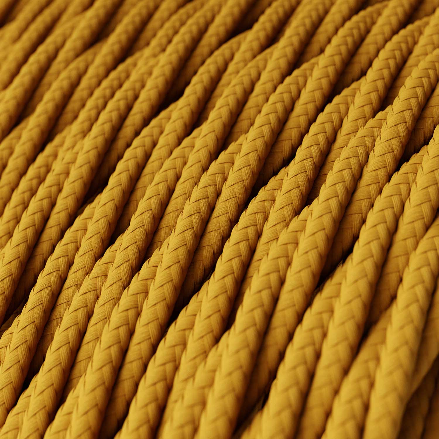 Mustard Rayon covered twisted electric cable - TM25 - Image 2