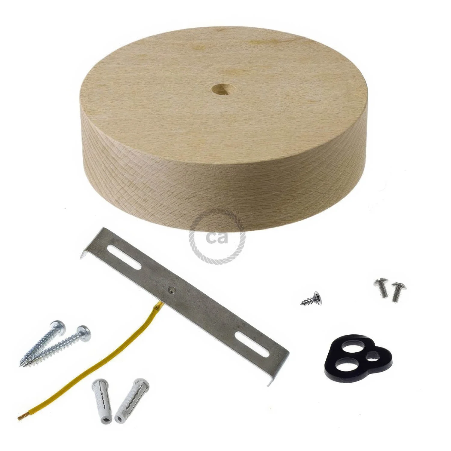 Wooden ceiling rose kit - Neutral - Image 2