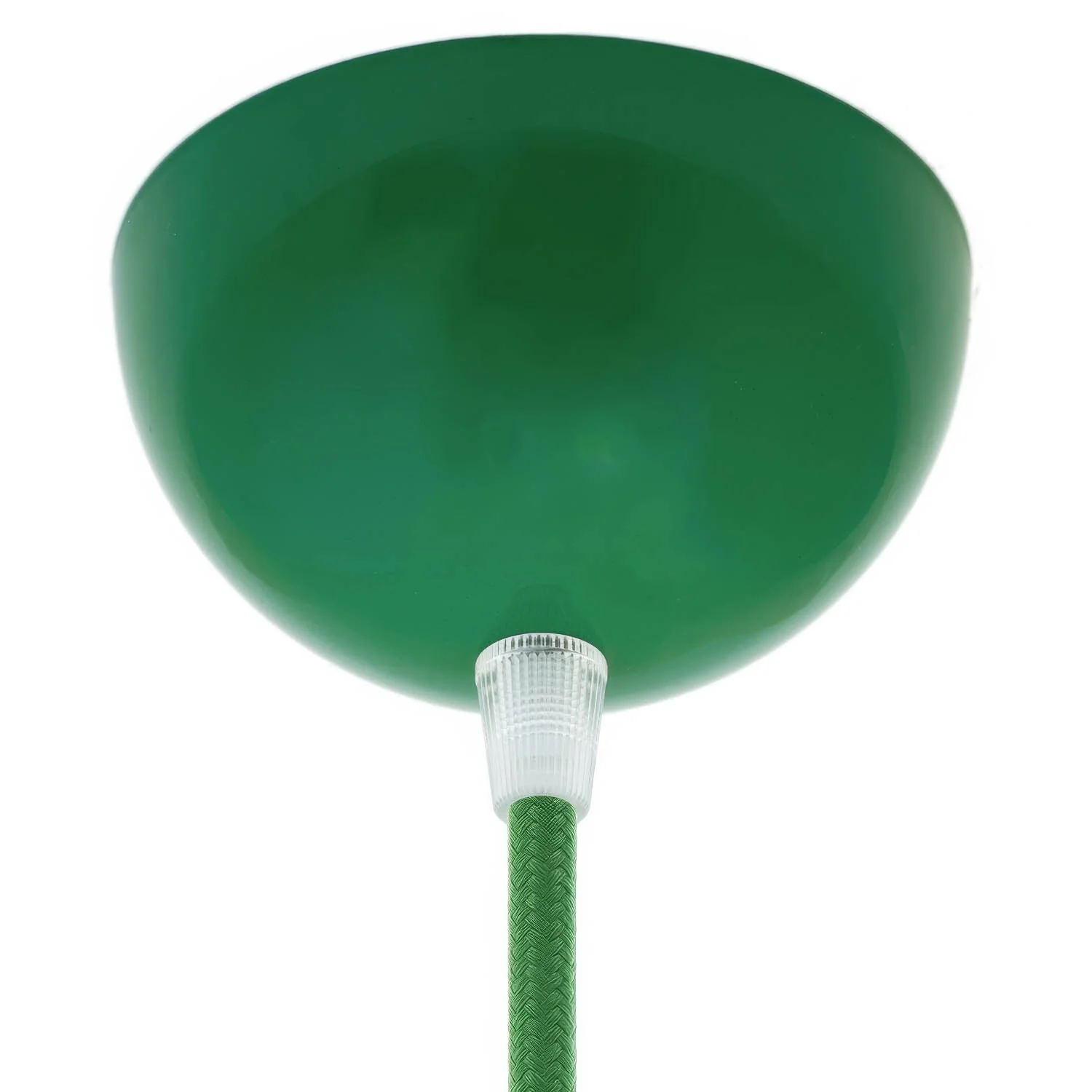 Semi-spherical ceiling rose kit in painted metal - Green
