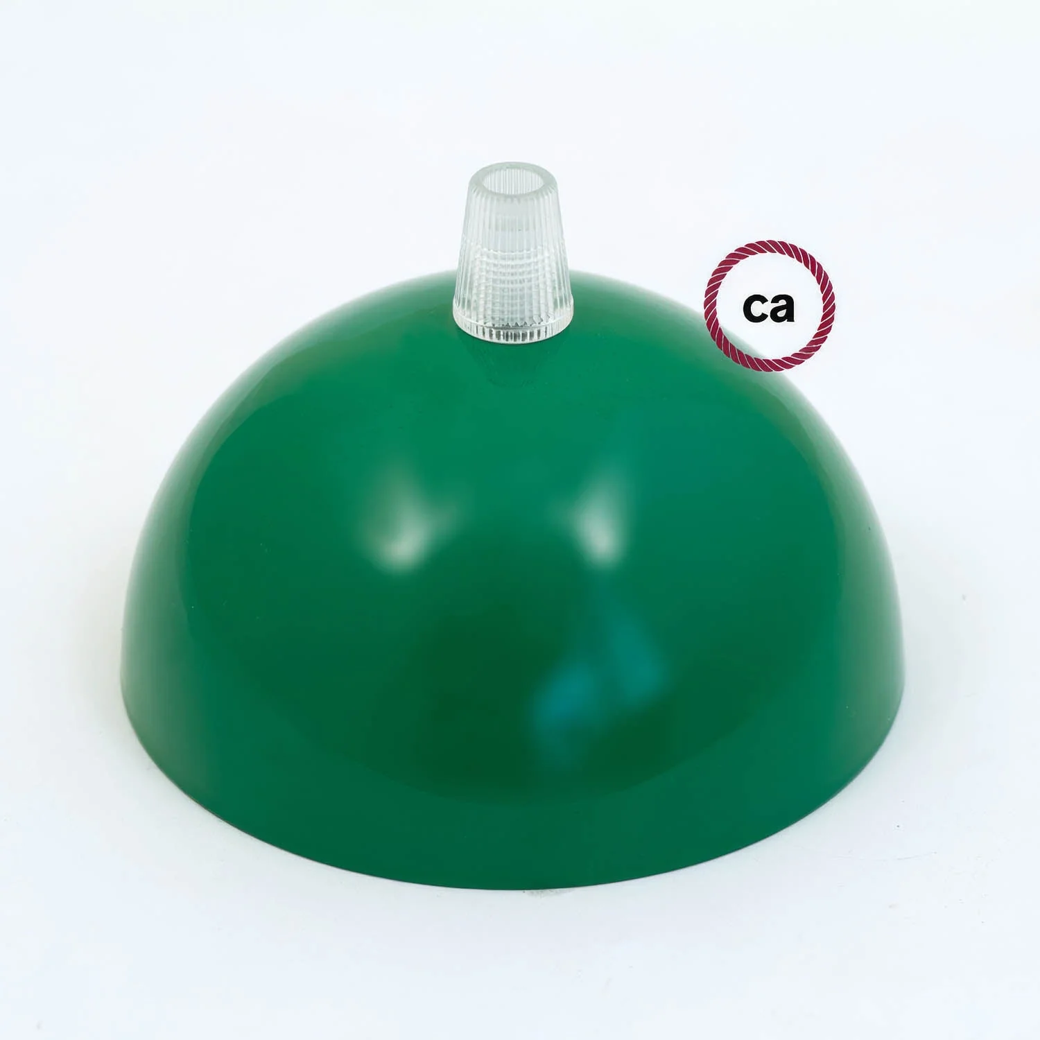 Semi-spherical ceiling rose kit in painted metal - Green - Image 2