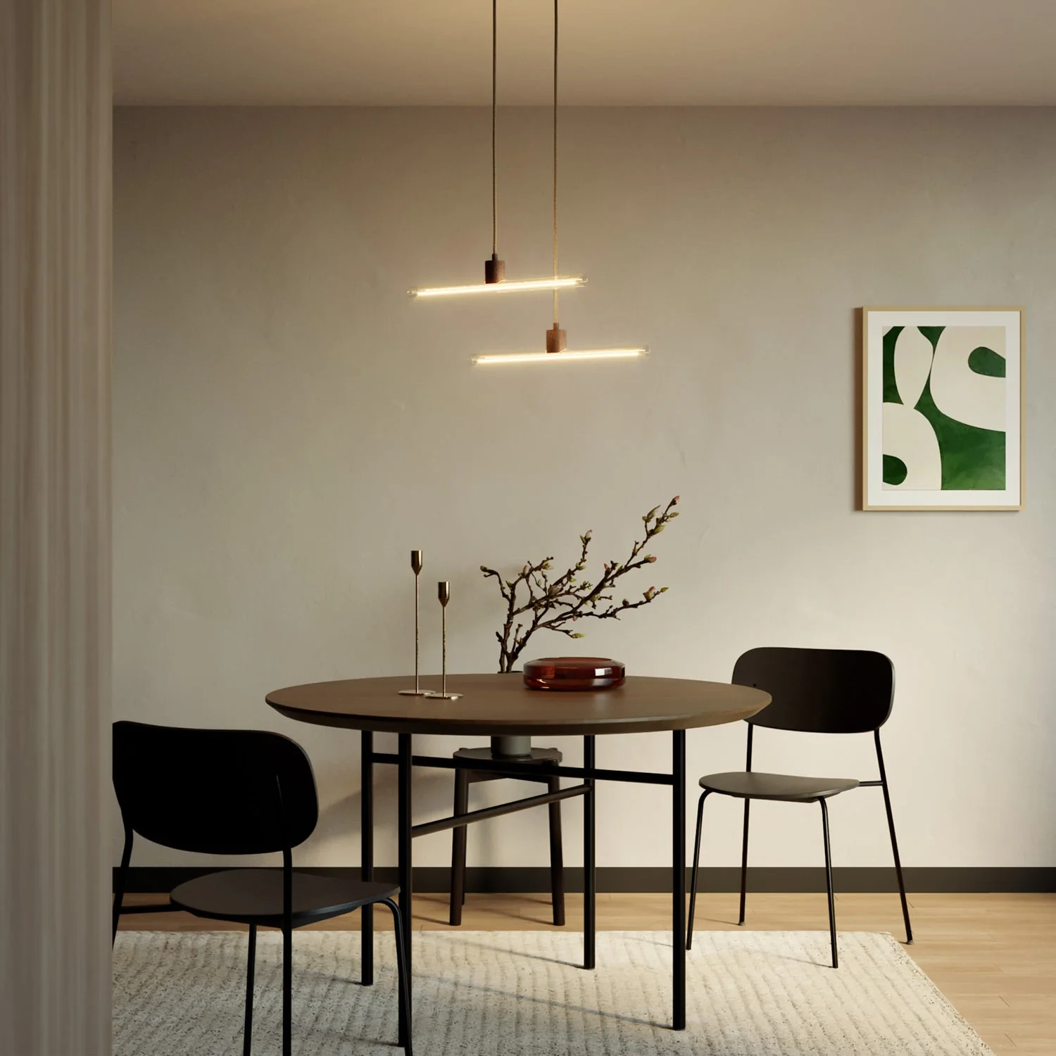 Esse14 suspension lamp with S14d fitting – Wengé effect - Image 2