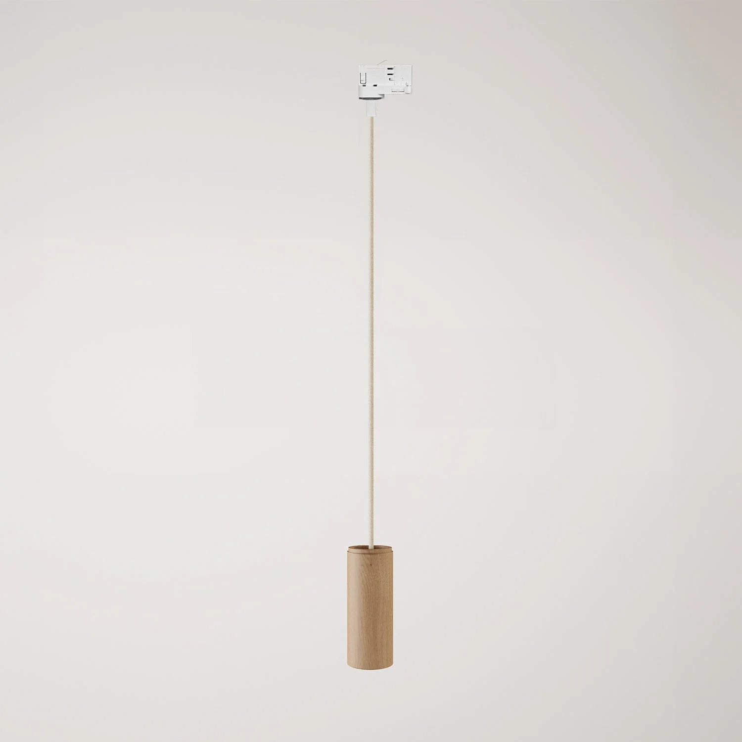 Pendant lamp for tracks with fabric cable and Tub-E14 - Neutral