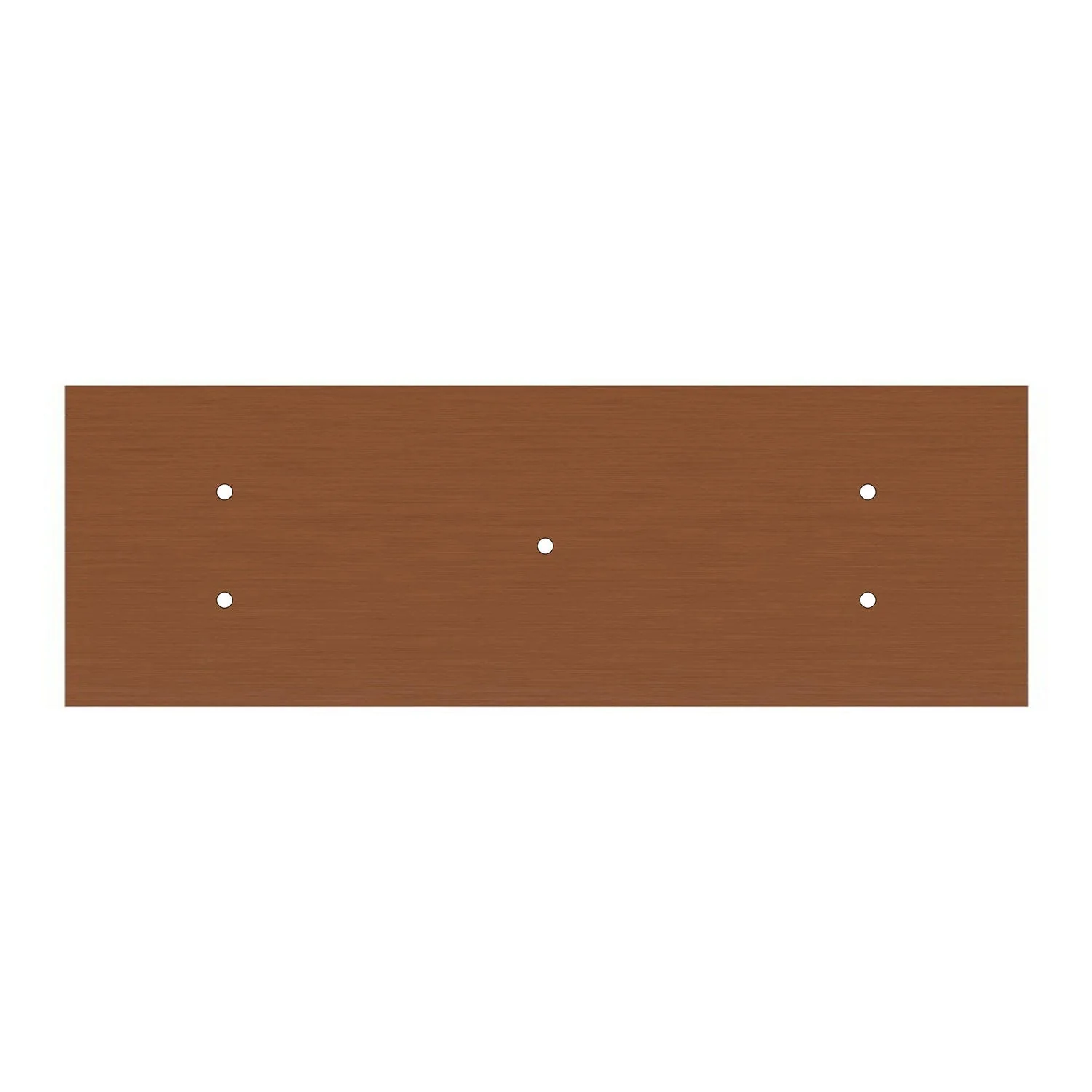 5-drop pendant lamp with XXL Rose-One rectangular 675 mm with metal finishes – Satin copper - Image 5