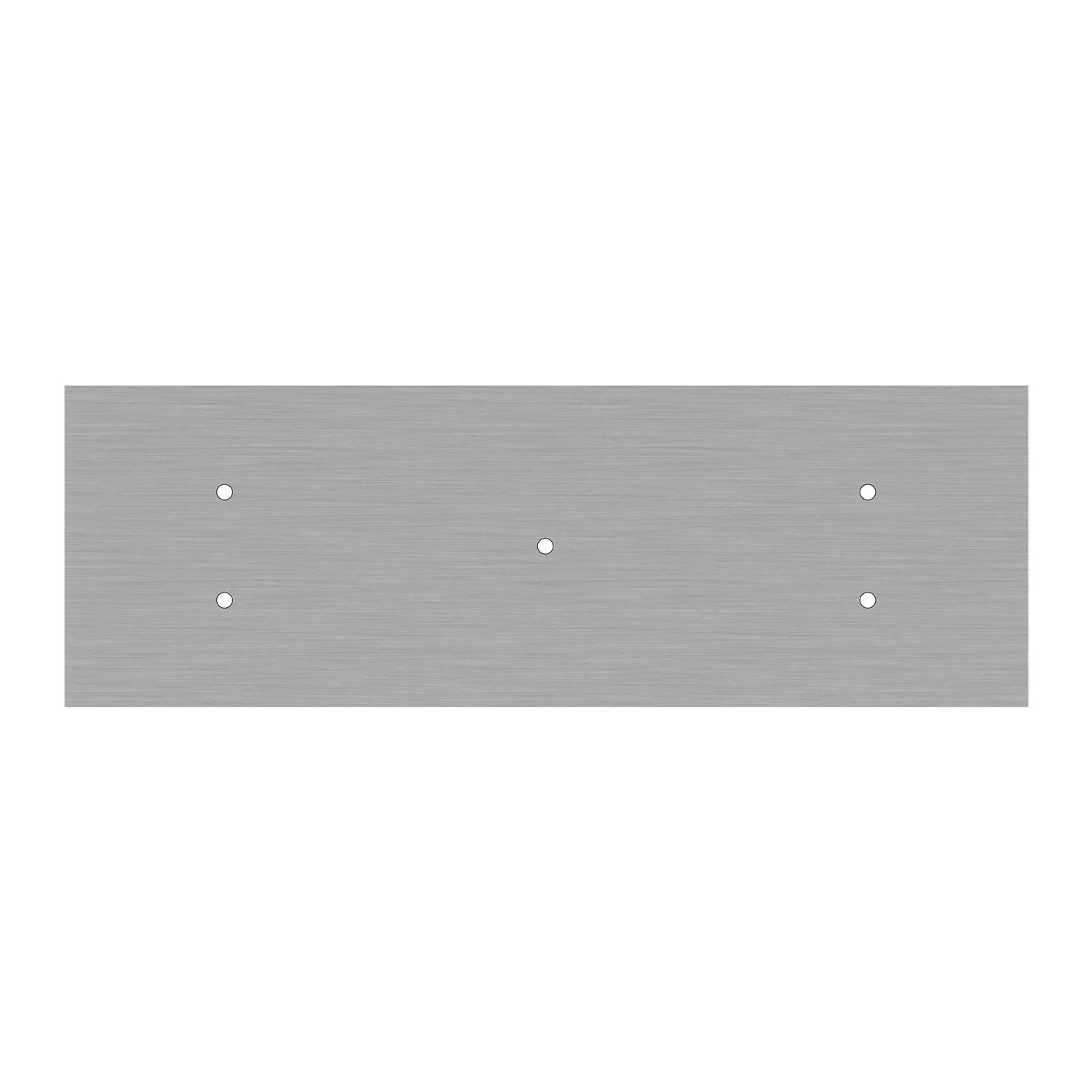 5-drop pendant lamp with XXL Rose-One rectangular 675 mm with metal finishes - Satin steel - Image 5