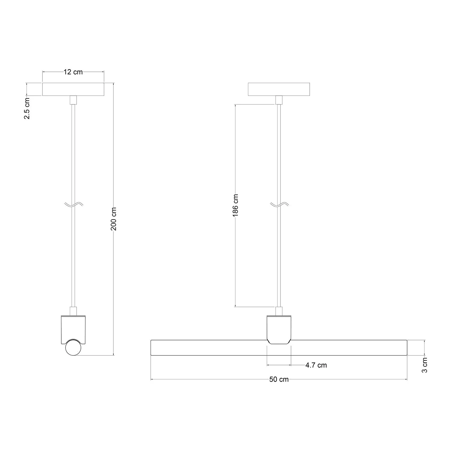 Esse14 pendant lamp with S14d socket - White - Image 5