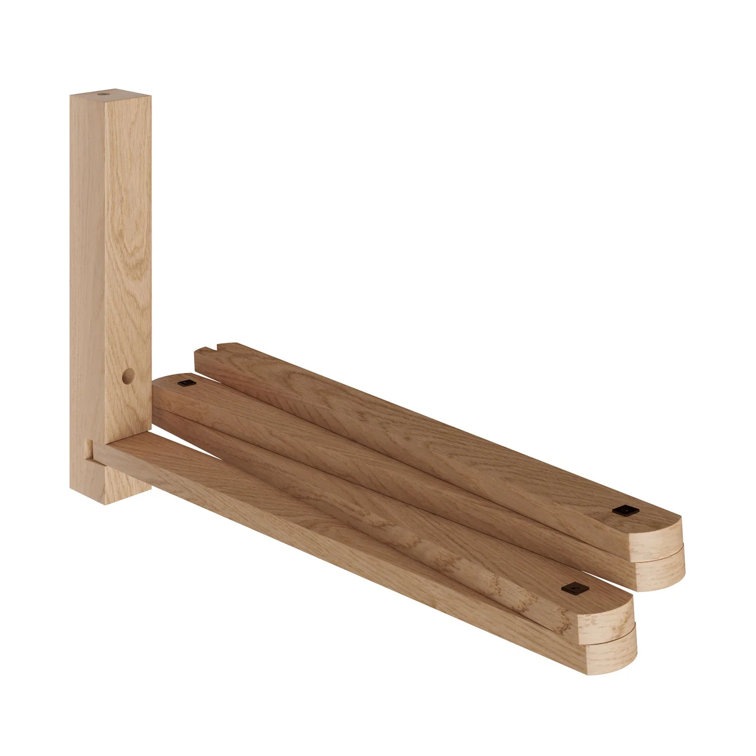 Pinocchio XL, adjustable wooden wall bracket for wall lamps