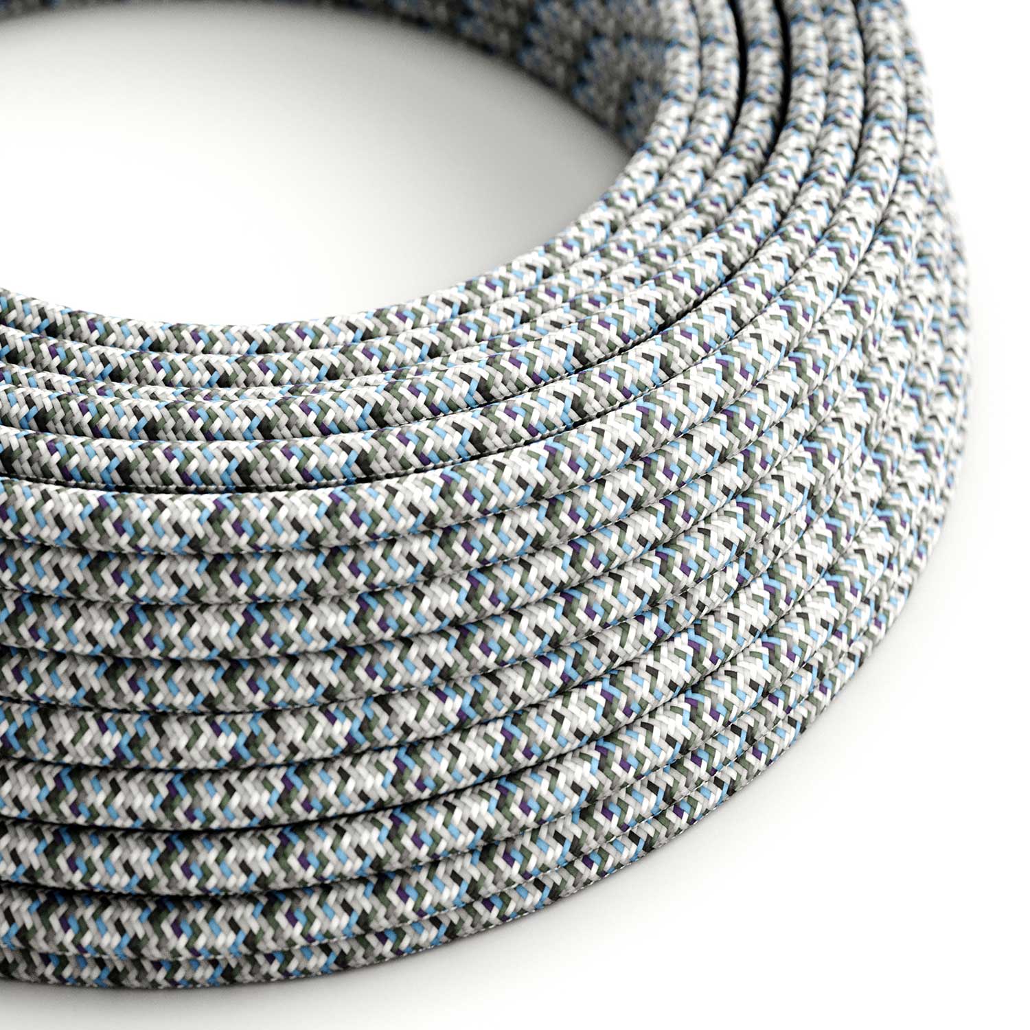 Pixel Ice covered Round electric cable - RX04