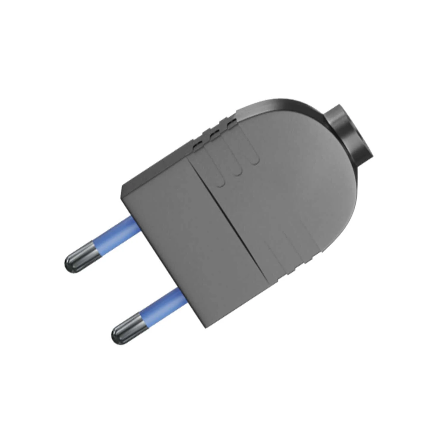 2-pole plug 10 A - IMQ - Black