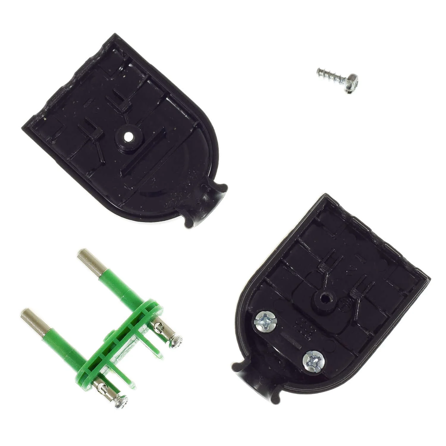 2-Pole Plug 10A (small) - IMQ - Made in Italy - Black - Image 2