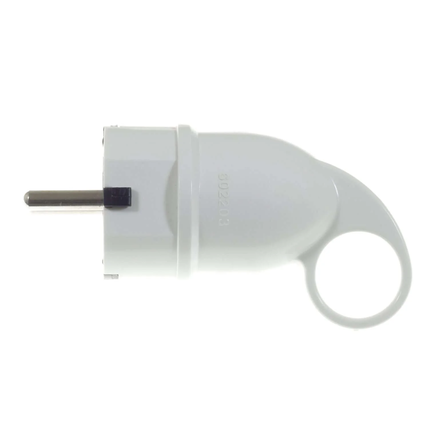 Schuko Comfort plug with ring 16A 250V - White - Image 4