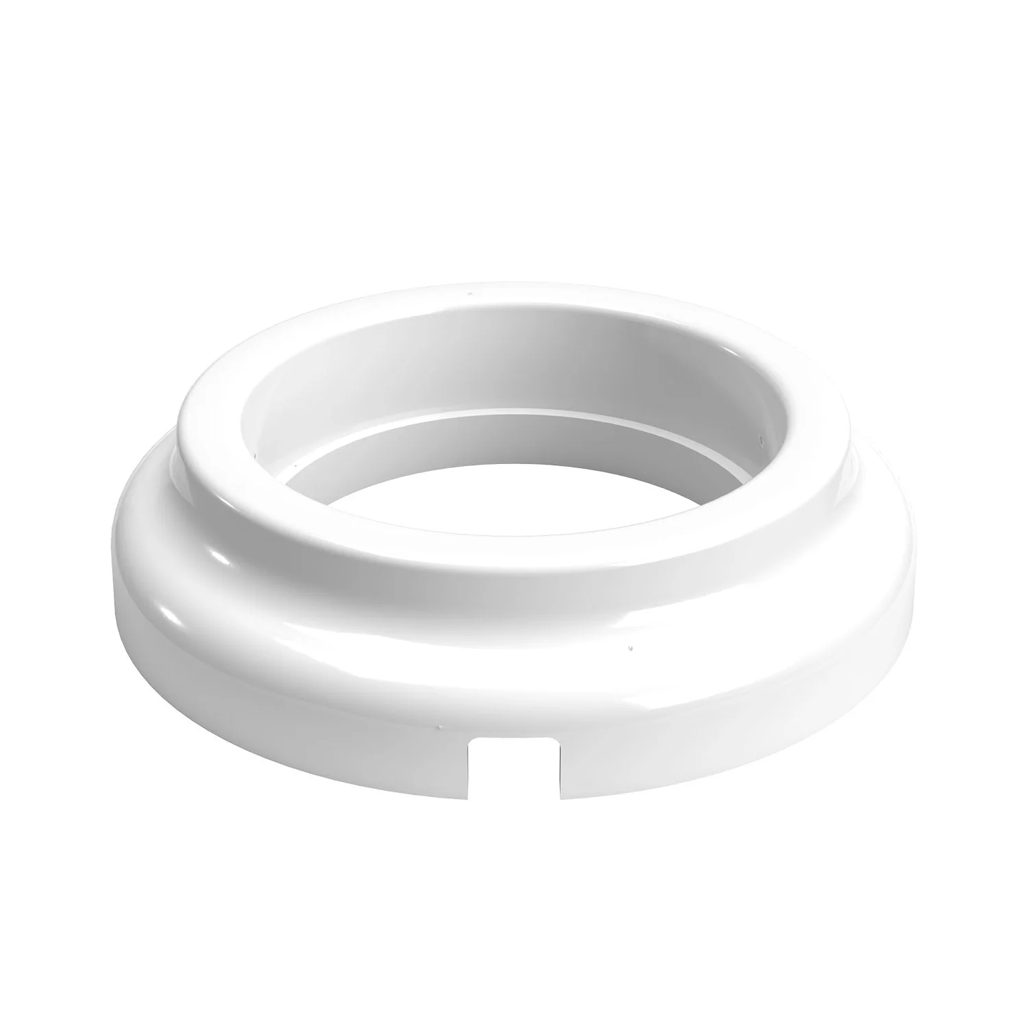 Porcelain base for electrical socket and for switch/diverter – White