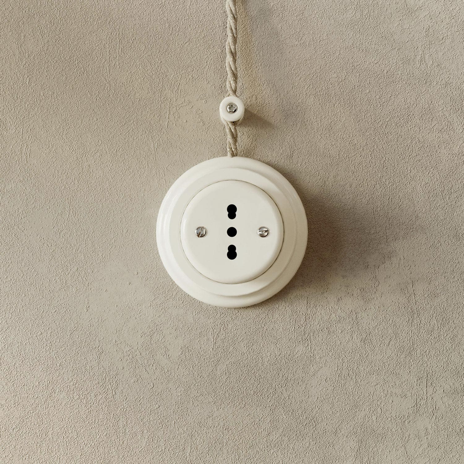 Porcelain base for electrical socket and for switch/diverter – White - Image 6