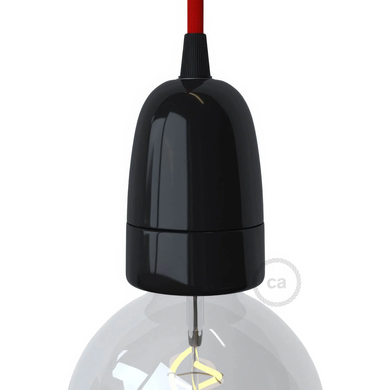 E40 porcelain lamp holder kit – Black