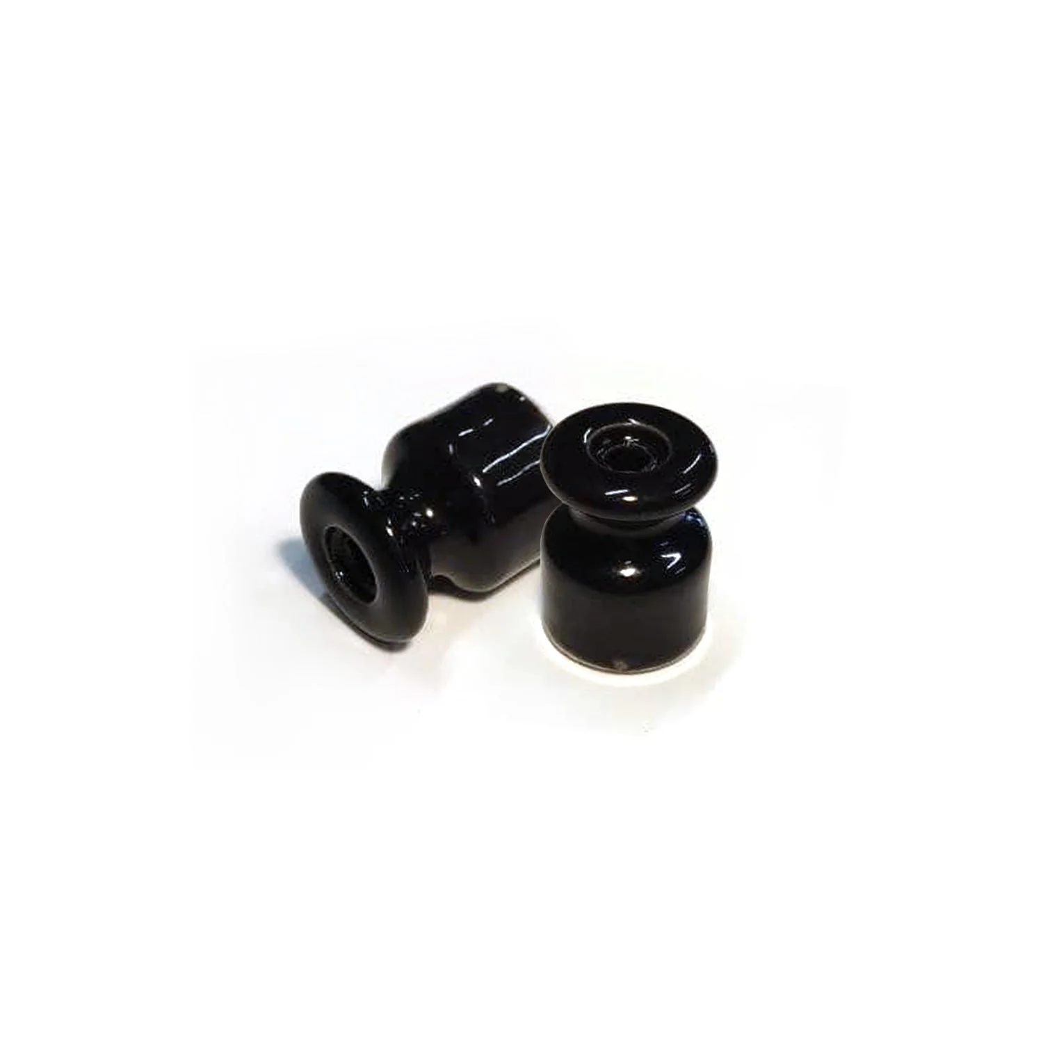 Porcelain insulator for wall-mounted system 18 mm - Black