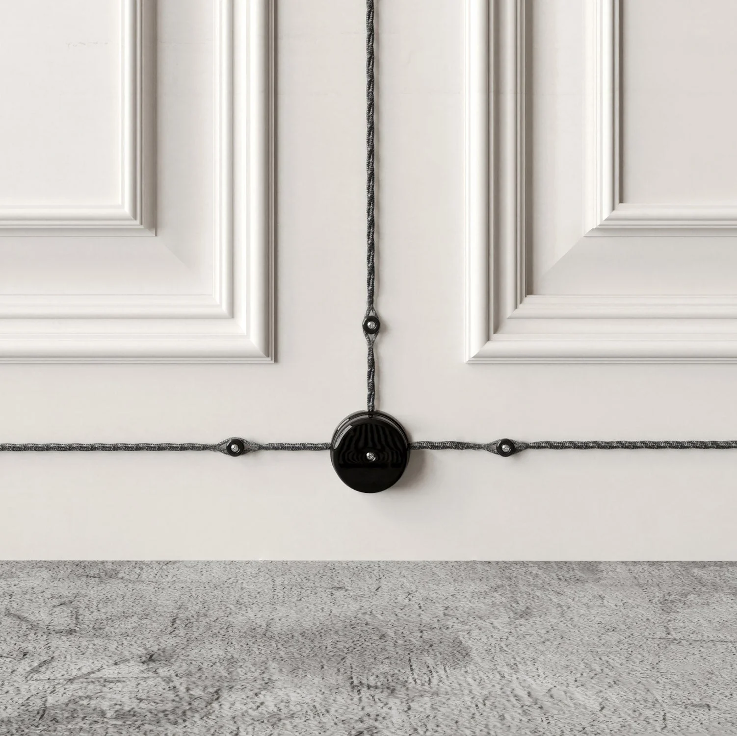 Porcelain junction box - Black - Image 4