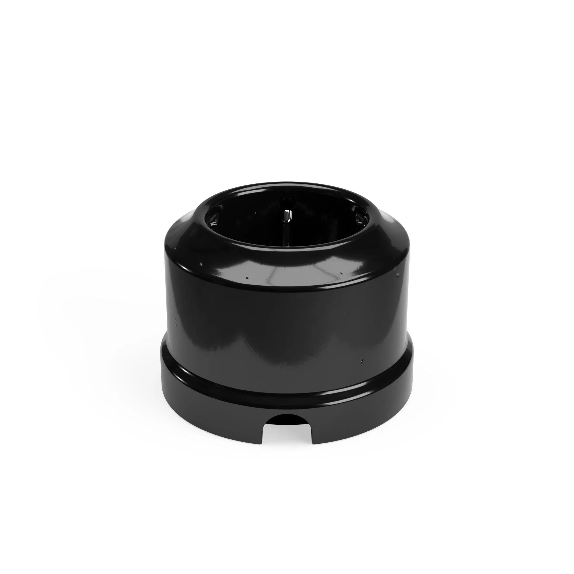 Porcelain Schuko wall socket - Black - Image 2