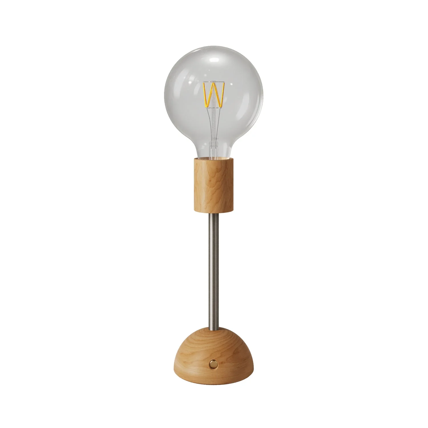 Portable and rechargeable Cabless02 lamp with G125 globe light bulb - Neutral