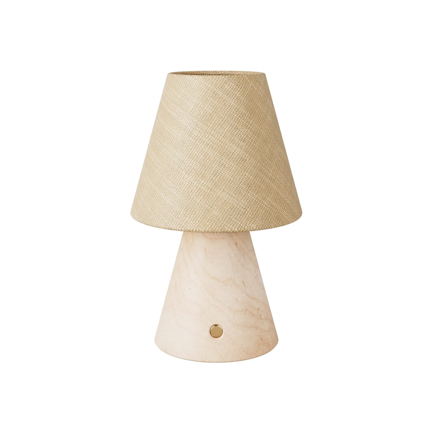 Cabless11 portable rechargeable lamp with light bulb and lampshade - Neutral