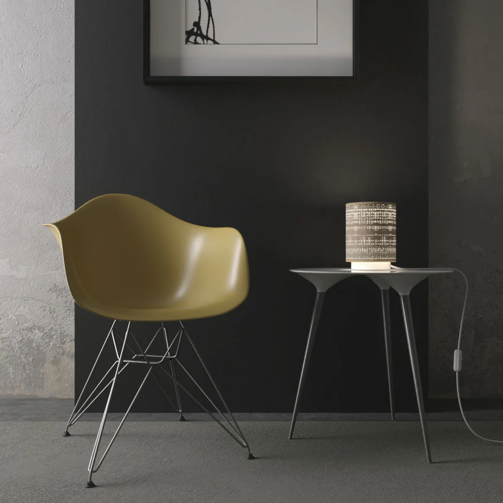 Posaluce for lampshade - Metal table lamp with UK plug - Matt white - Image 2