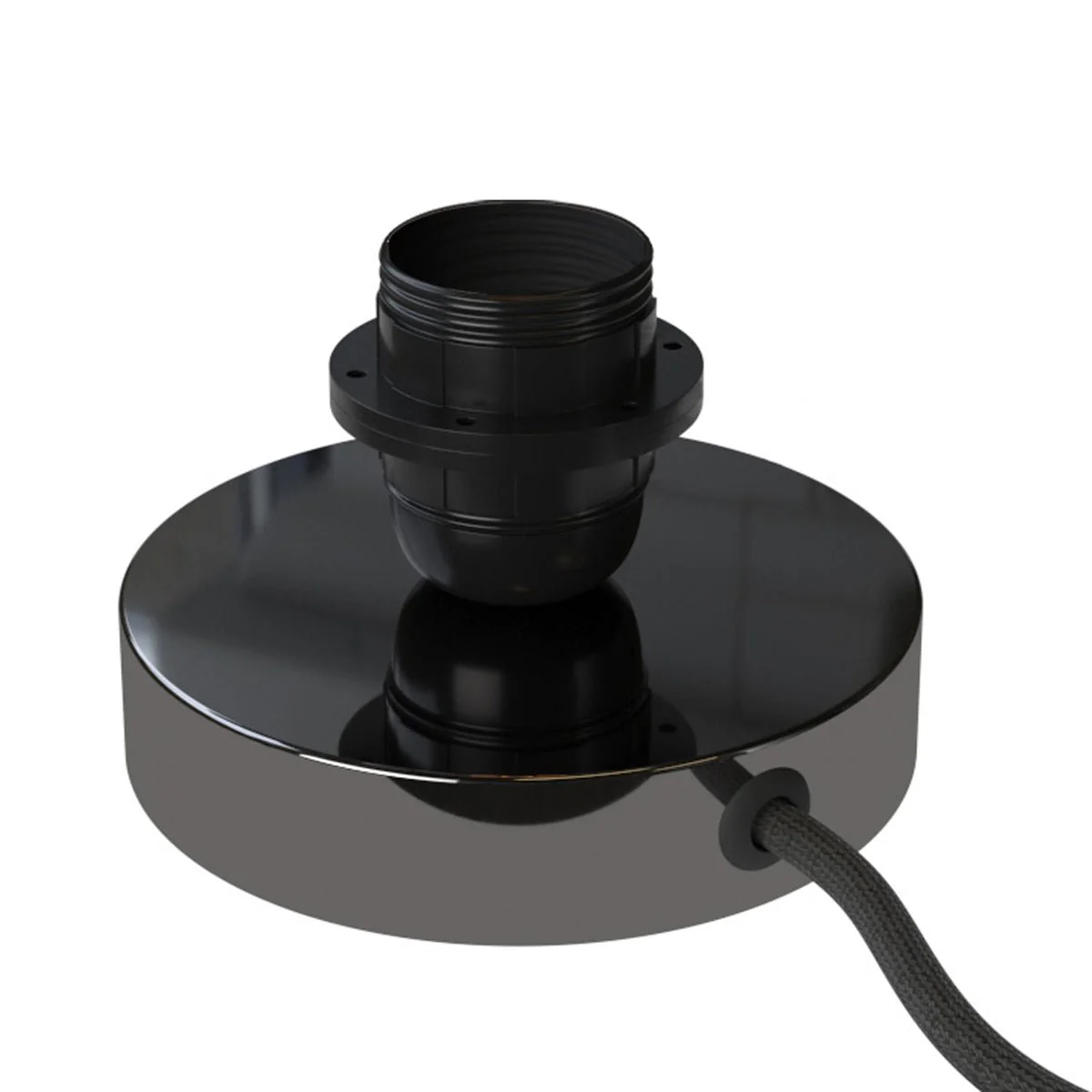 Posaluce for lampshade – Metal table lamp – Black Pearl