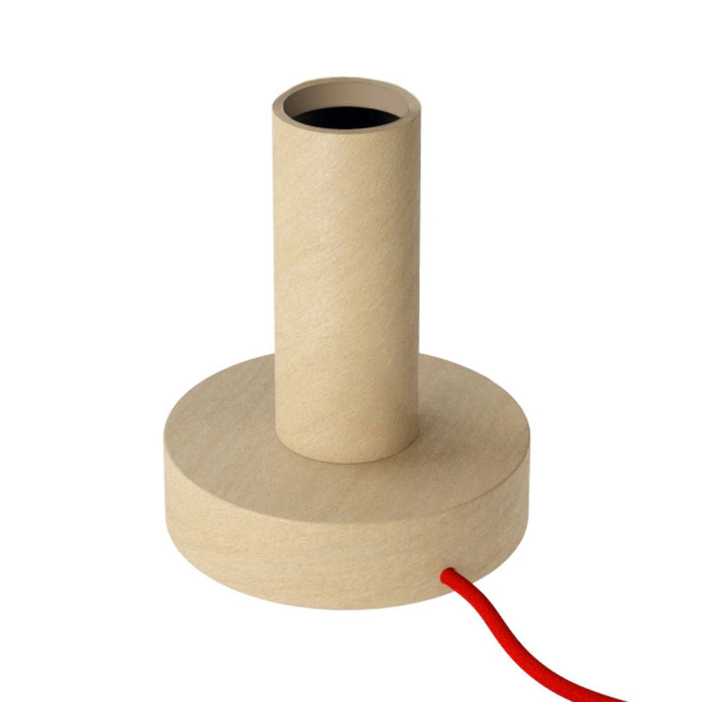 Posaluce - Large Wood Table Lamp - Neutral