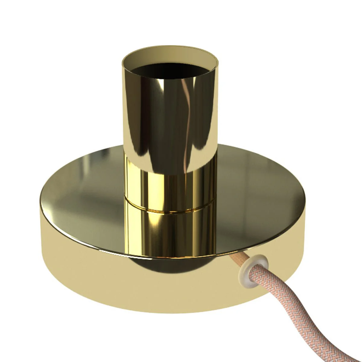 Posaluce - Table lamp in metal with UK plug - Brass