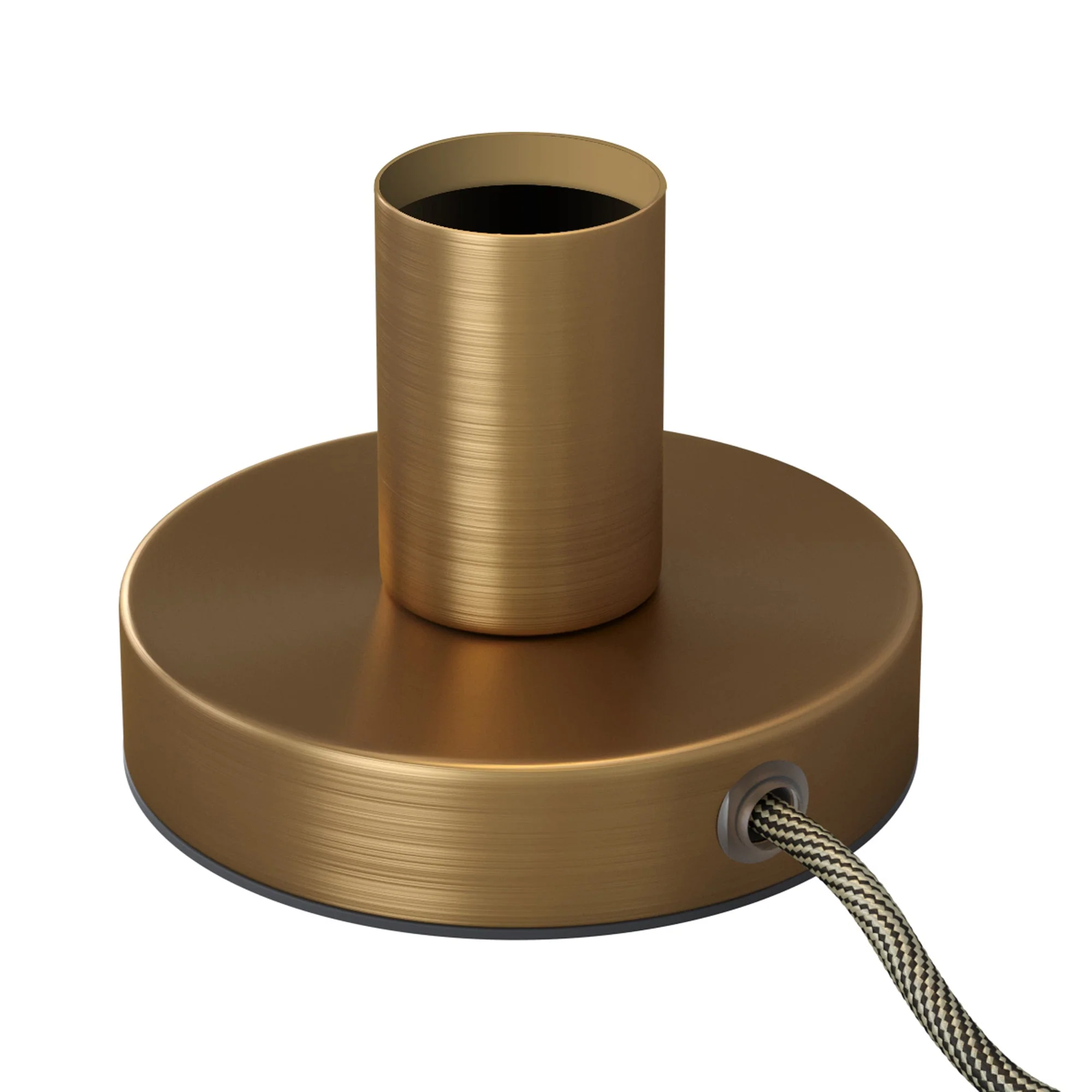 Posaluce – Metal table lamp with UK plug – Satin bronze