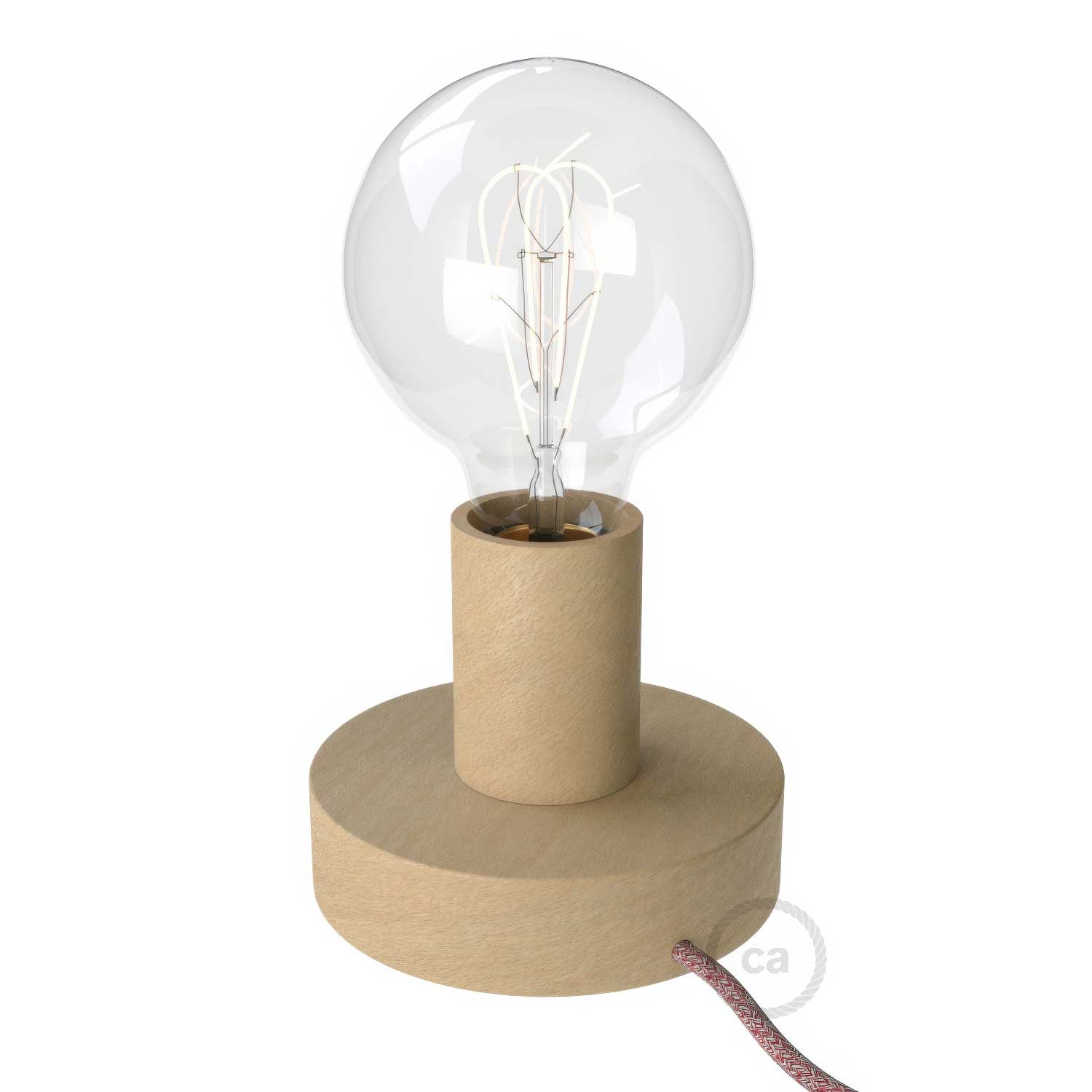 Posaluce - Small wooden table lamp - Neutral