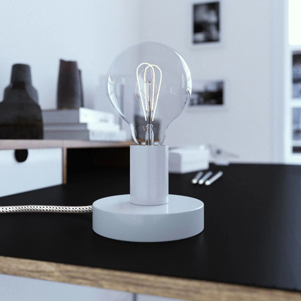 Posaluce - Metal table lamp - White - Image 2