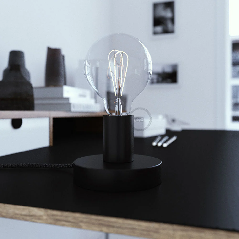 Posaluce - Metal table lamp - Black - Image 2