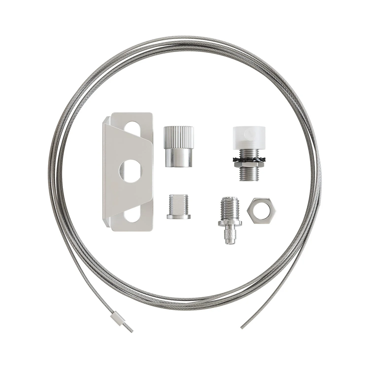 Professional suspension kit with tensioner for Ceiling canopy, 3 m steel cord and micrometric balancer - Image 4